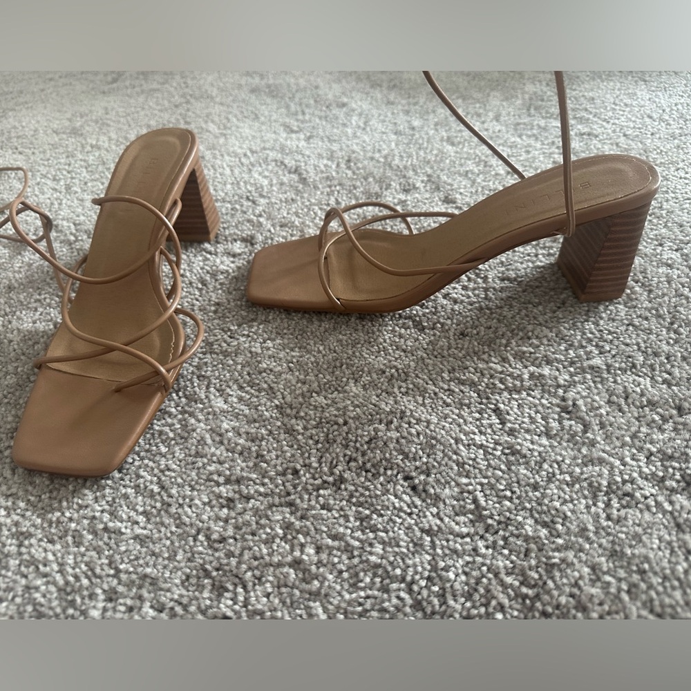 Billini tie heeled sandals